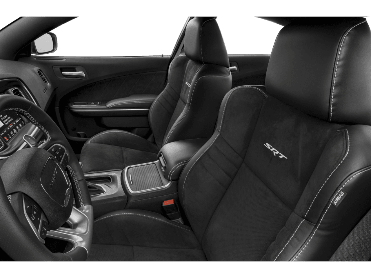 2018 Dodge Charger SRT 392 - Interior Driver's Side with Door Open, Front Seat Feature