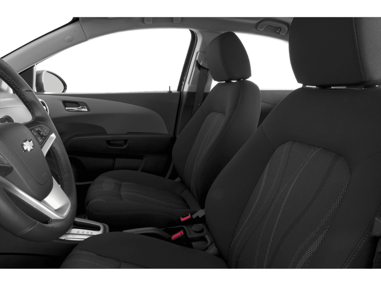 2018 Chevrolet Sonic LT - Interior Driver's Side with Door Open, Front Seat Feature
