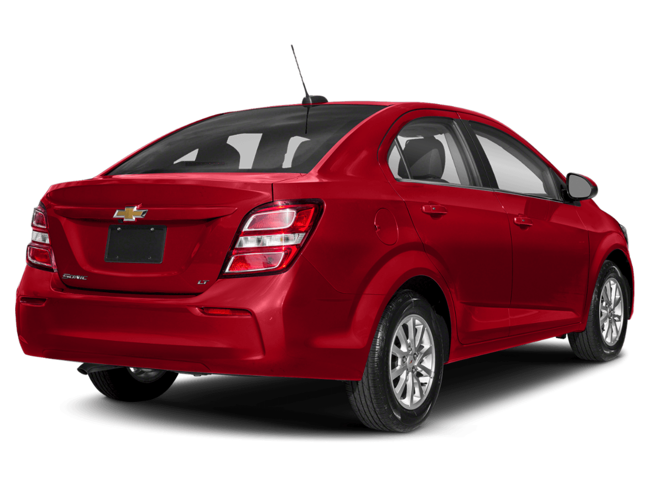 2018 Chevrolet Sonic LT - Rear 3/4, facing to the right