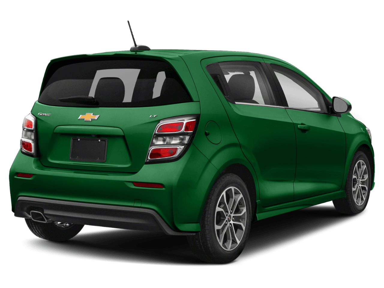 2018 Chevrolet Sonic LT - Rear 3/4, facing to the right