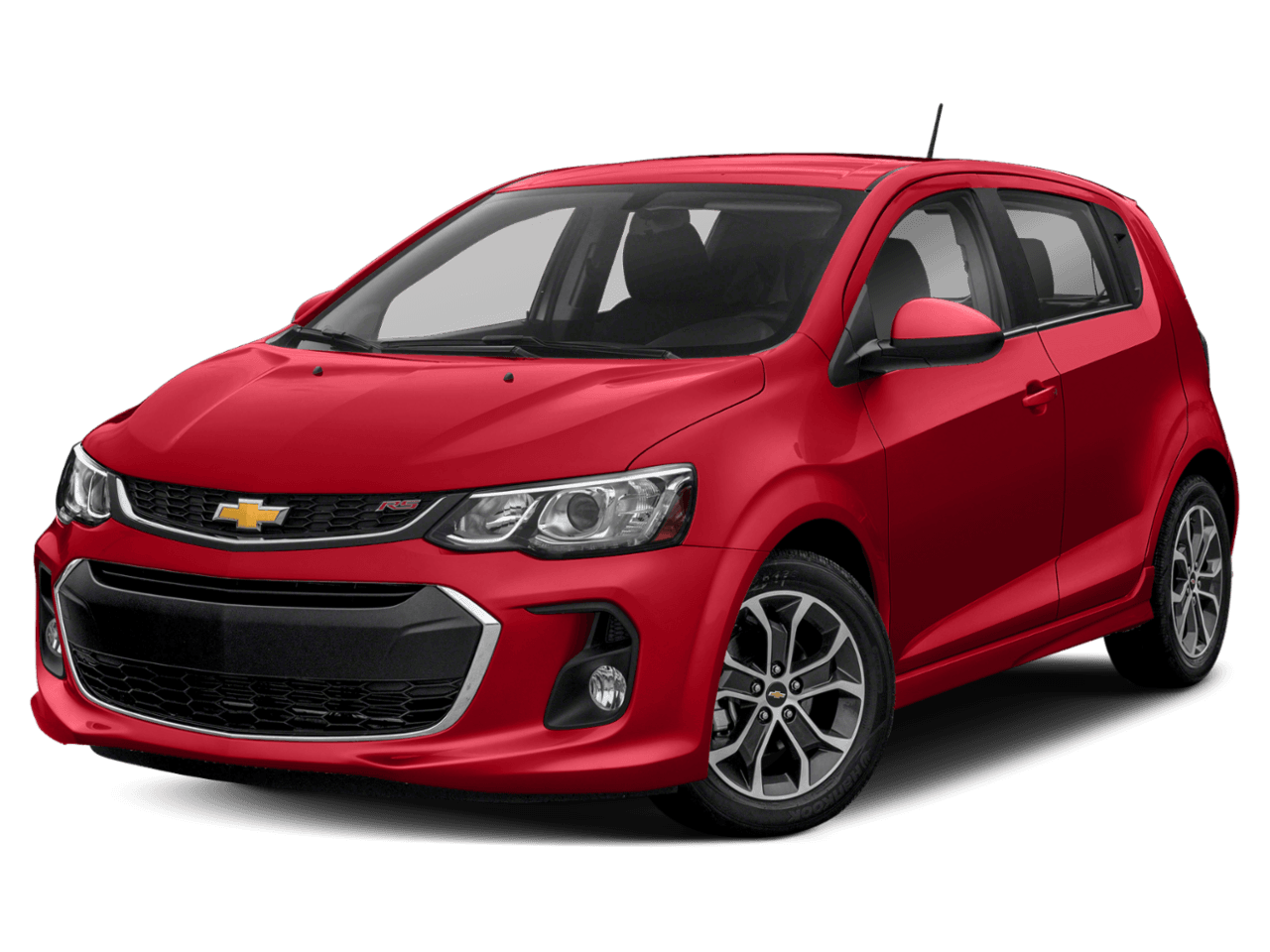 2018 Chevrolet Sonic LT - Front 3/4, facing to the left