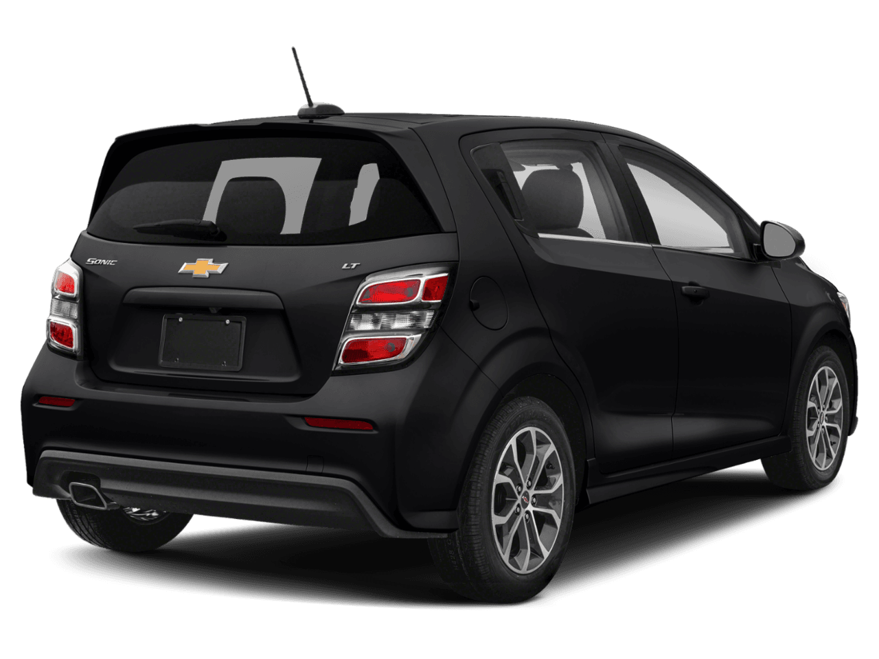 2018 Chevrolet Sonic LT - Rear 3/4, facing to the right