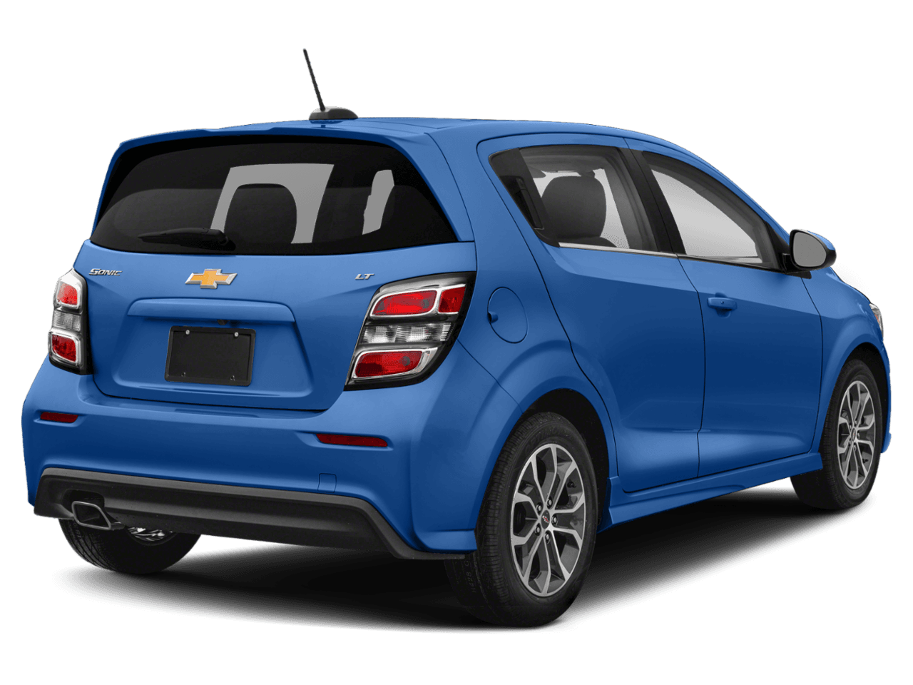 2018 Chevrolet Sonic LT - Rear 3/4, facing to the right