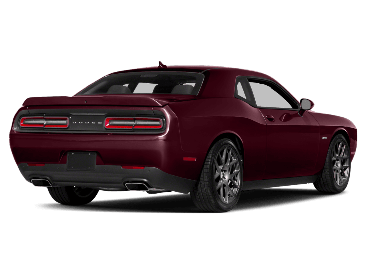 2018 Dodge Challenger R/T Plus - Rear 3/4, facing to the right