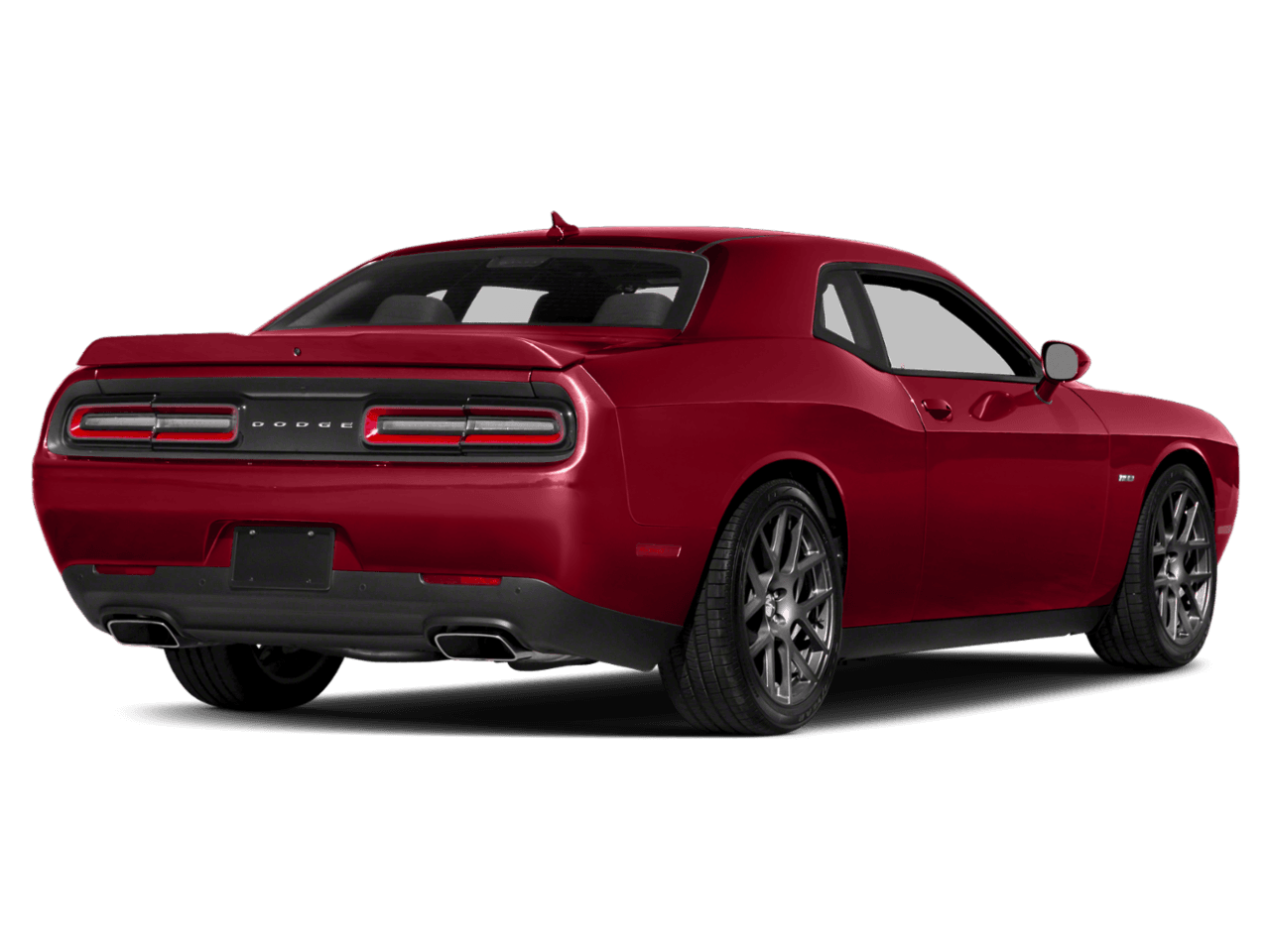 2018 Dodge Challenger R/T Plus - Rear 3/4, facing to the right