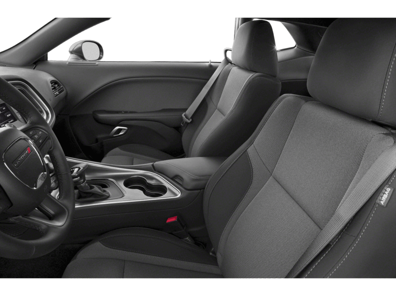 2018 Dodge Challenger T/A - Interior Driver's Side with Door Open, Front Seat Feature