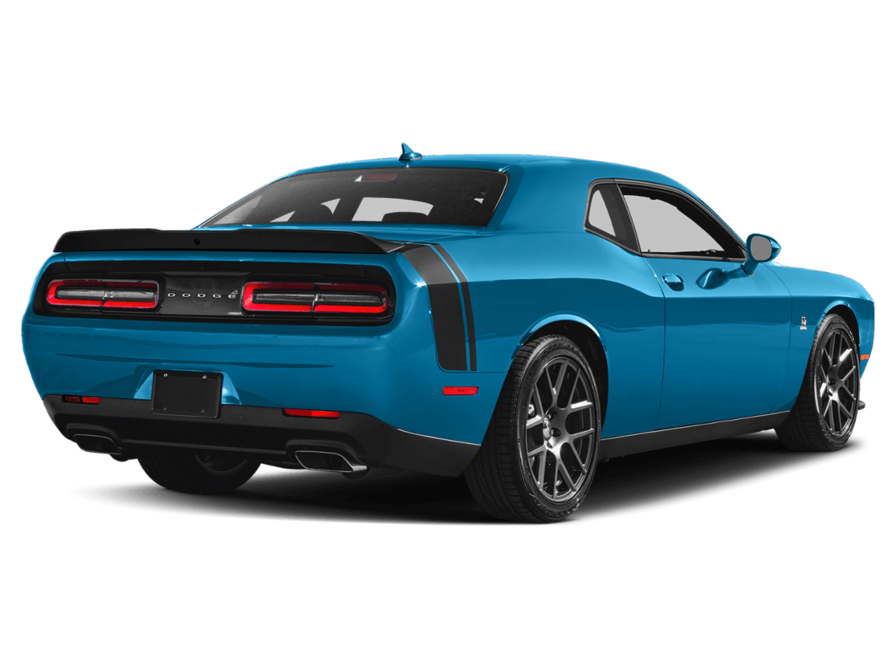 2018 Dodge Challenger R/T Scat Pack - Rear 3/4, facing to the right