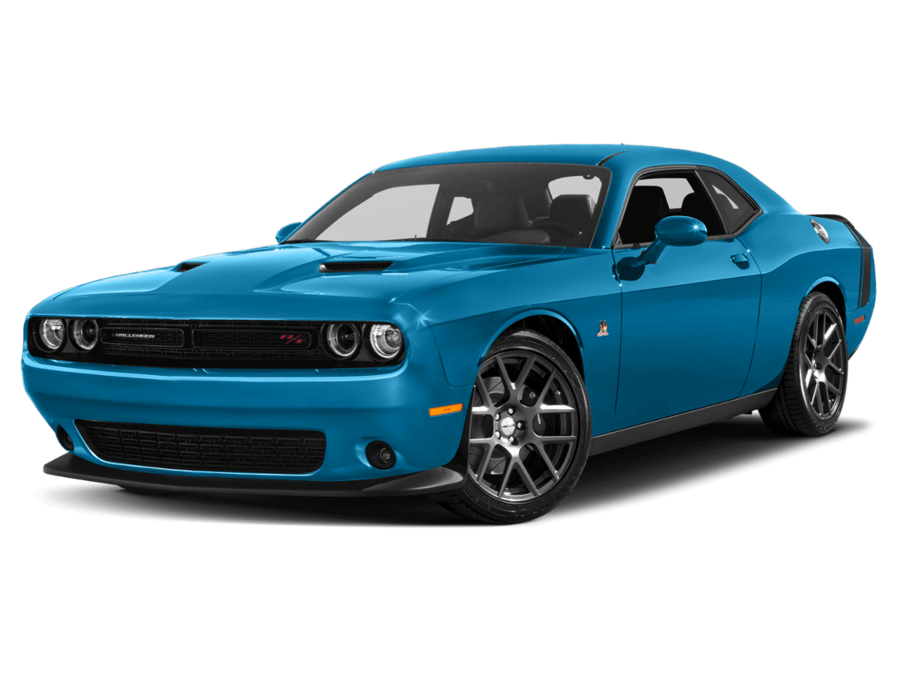 2018 Dodge Challenger 392 Hemi Scat Pack Shaker - Front 3/4, facing to the left