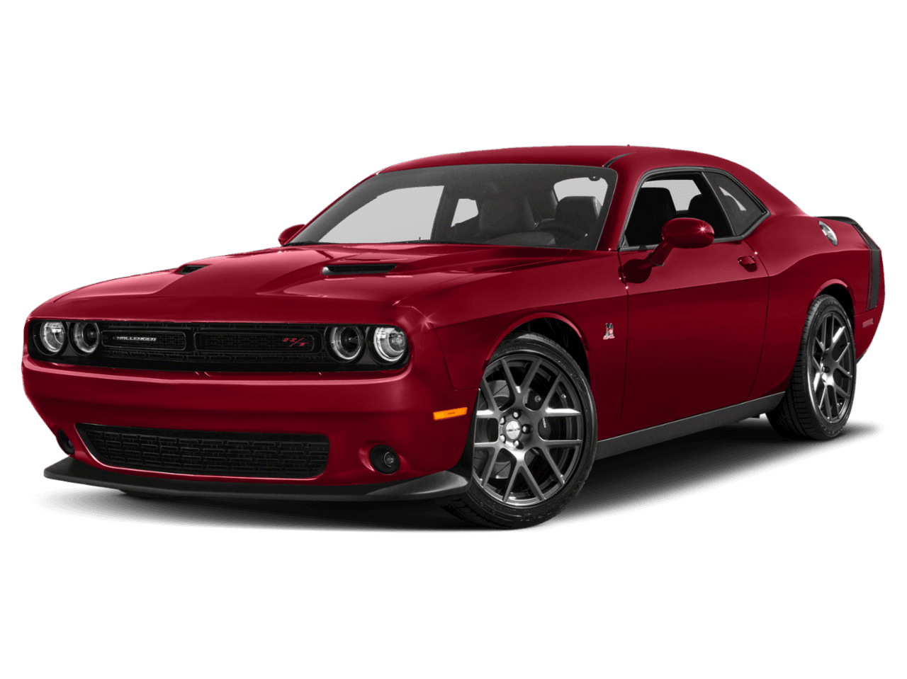 2018 Dodge Challenger 392 Hemi Scat Pack Shaker - Front 3/4, facing to the left