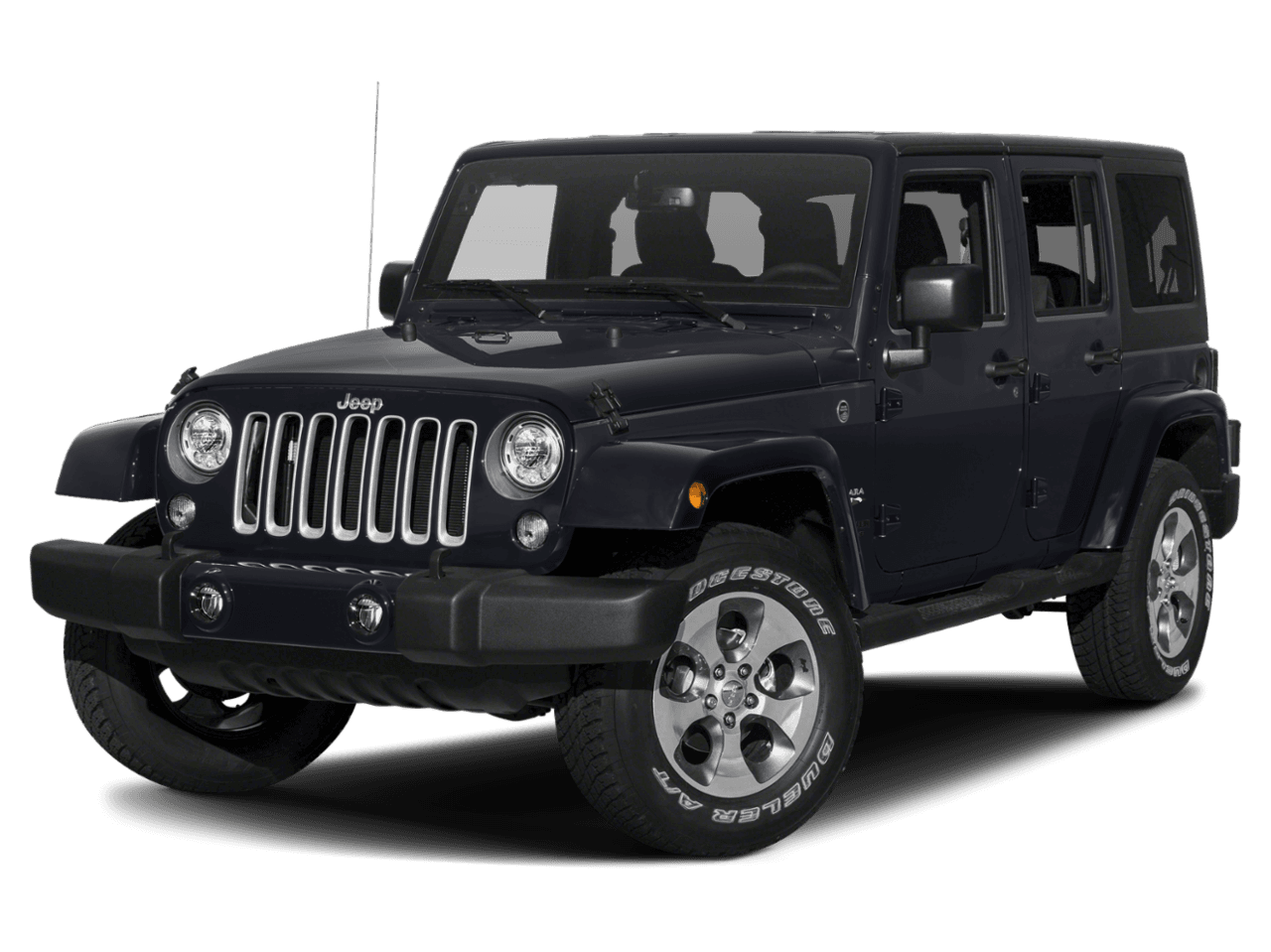 2018 Jeep Wrangler JK Unlimited Sahara - Front 3/4, facing to the left