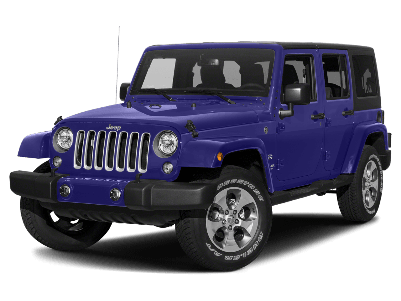 2018 Jeep Wrangler JK Unlimited Sahara - Front 3/4, facing to the left