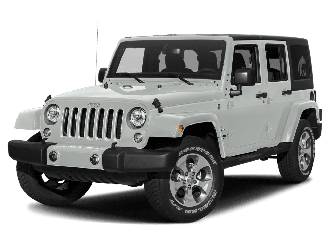 2018 Jeep Wrangler JK Unlimited Sahara - Front 3/4, facing to the left