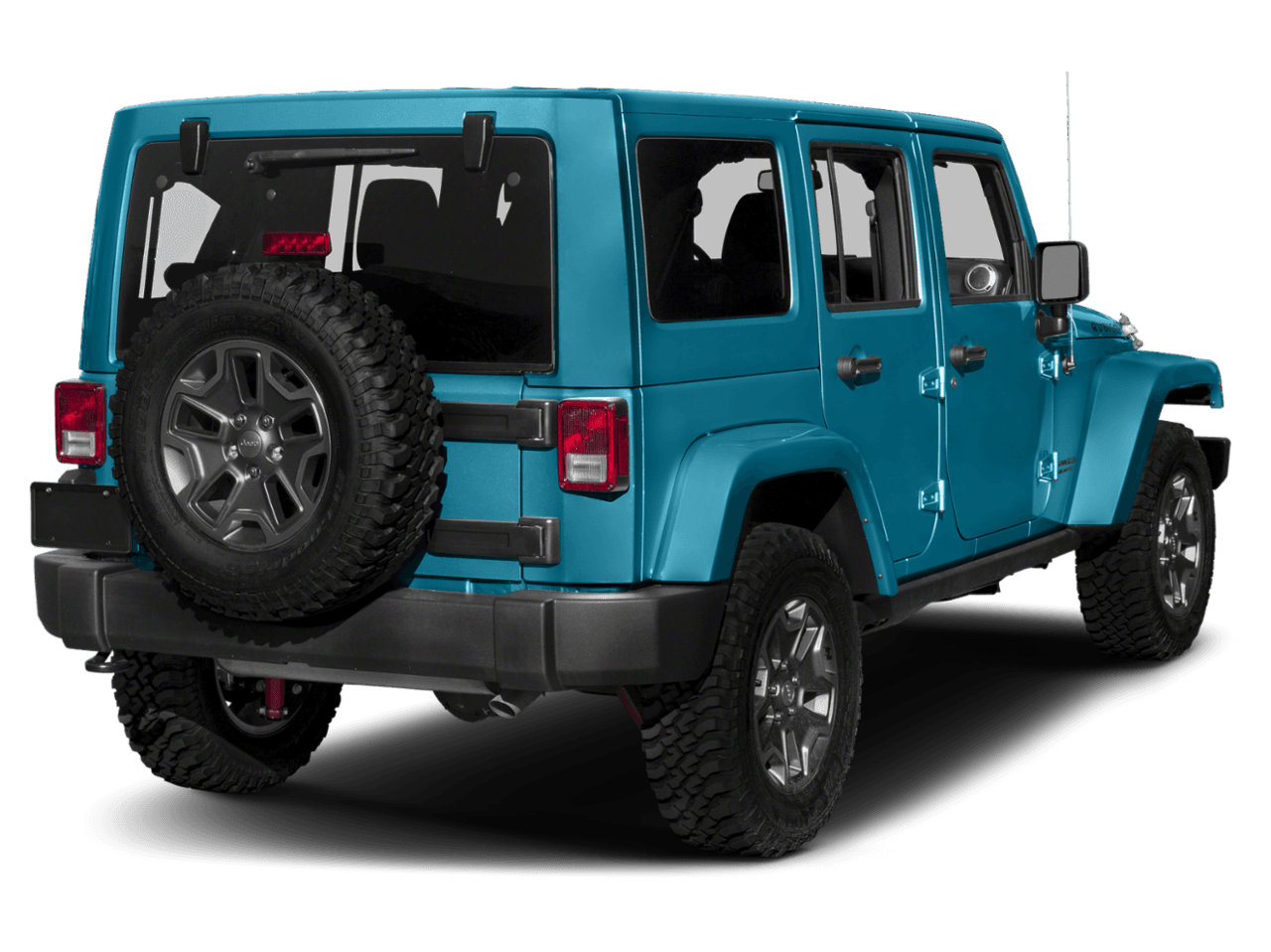 2018 Jeep Wrangler JK Unlimited Rubicon - Rear 3/4, facing to the right