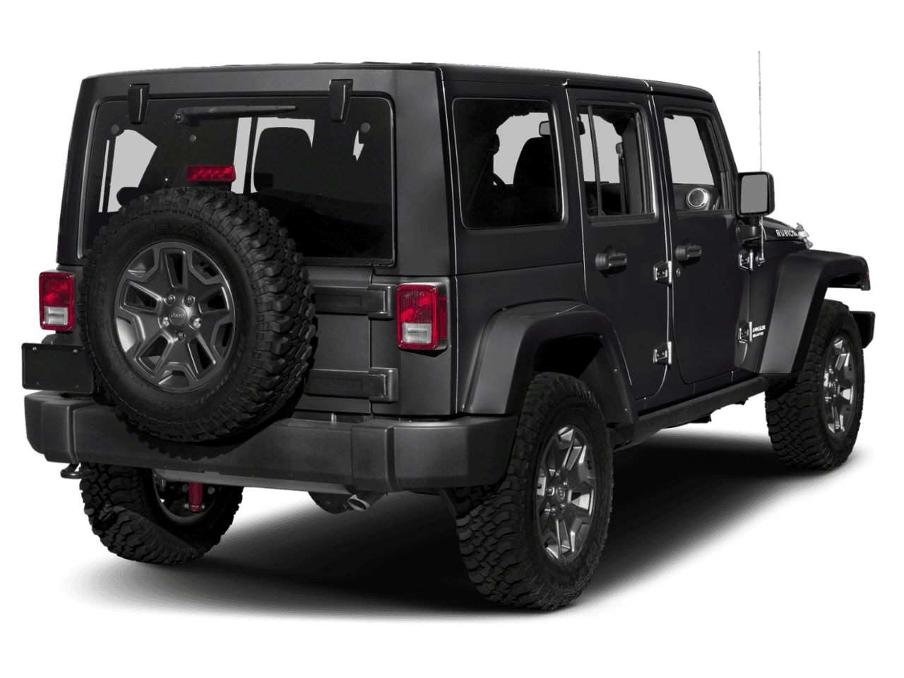 2018 Jeep Wrangler JK Unlimited Rubicon Recon - Rear 3/4, facing to the right