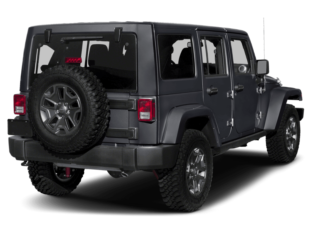 2018 Jeep Wrangler JK Unlimited Rubicon Recon - Rear 3/4, facing to the right