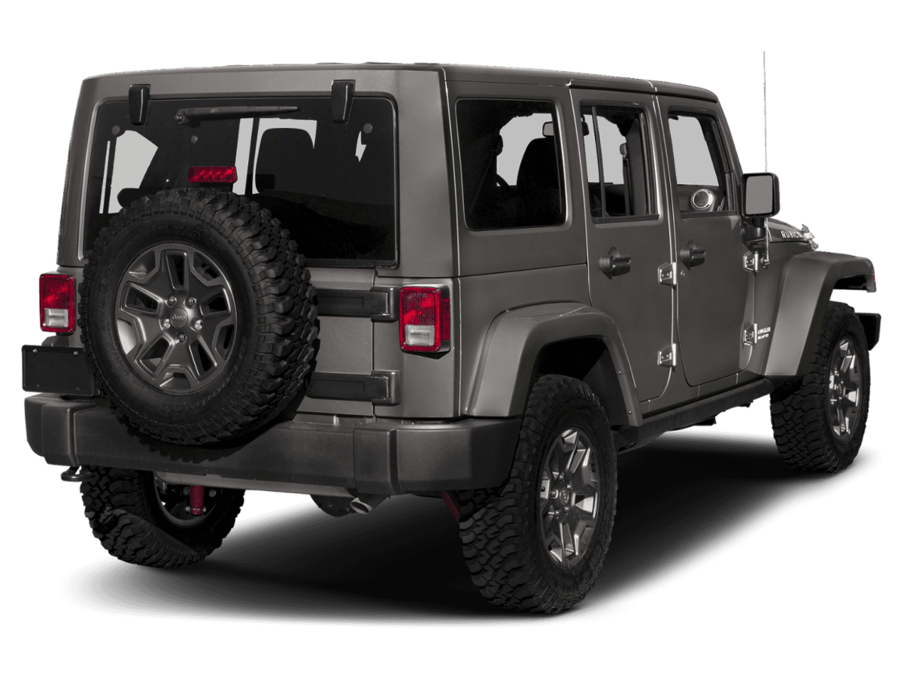 2018 Jeep Wrangler JK Unlimited Rubicon Recon - Rear 3/4, facing to the right