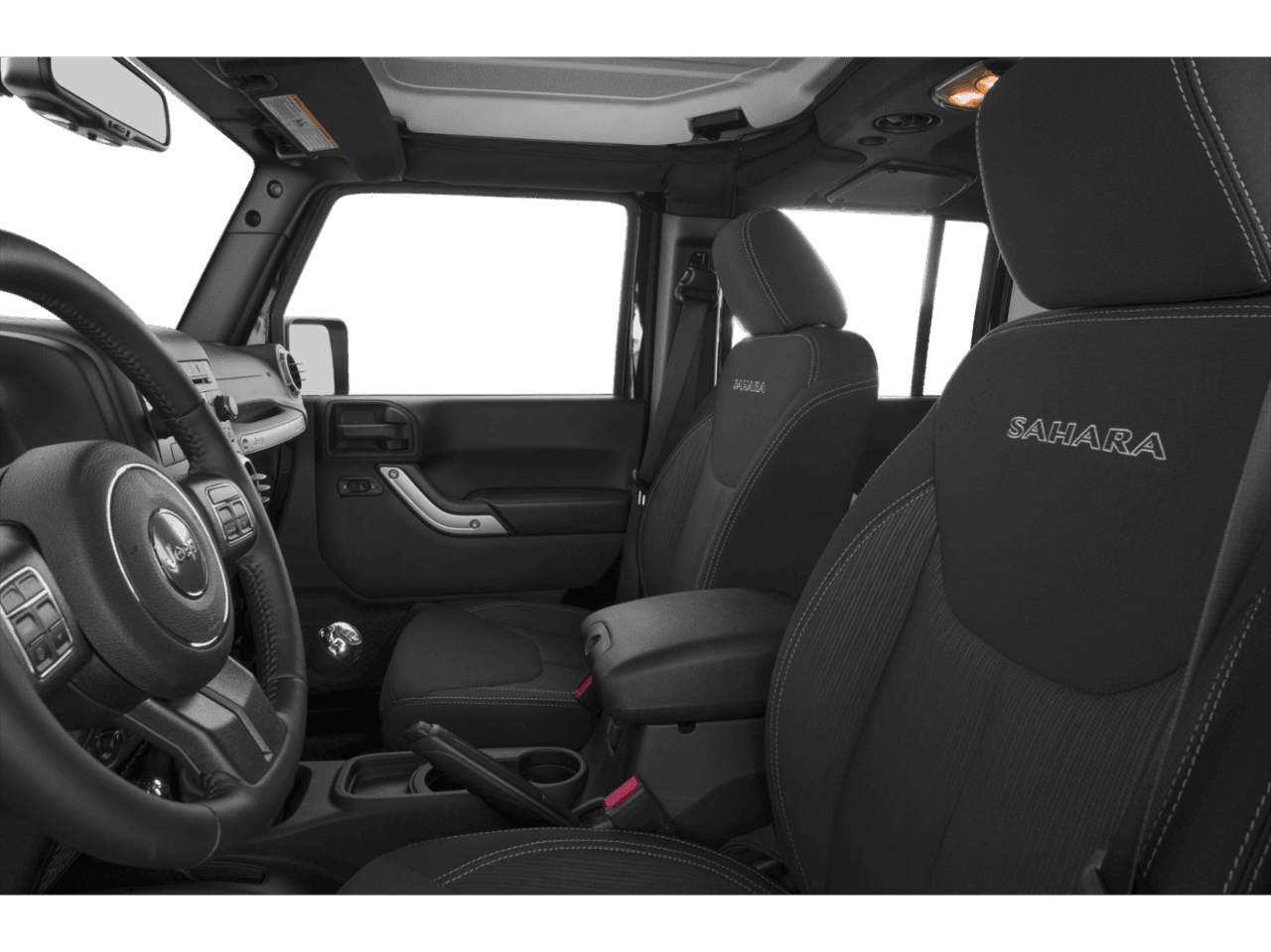 2018 Jeep Wrangler JK Unlimited Altitude - Interior Driver's Side with Door Open, Front Seat Feature