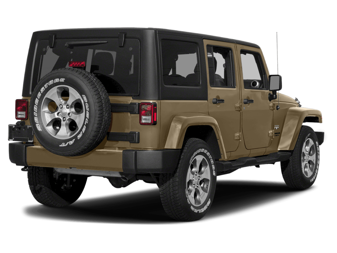 2018 Jeep Wrangler JK Unlimited Altitude - Rear 3/4, facing to the right