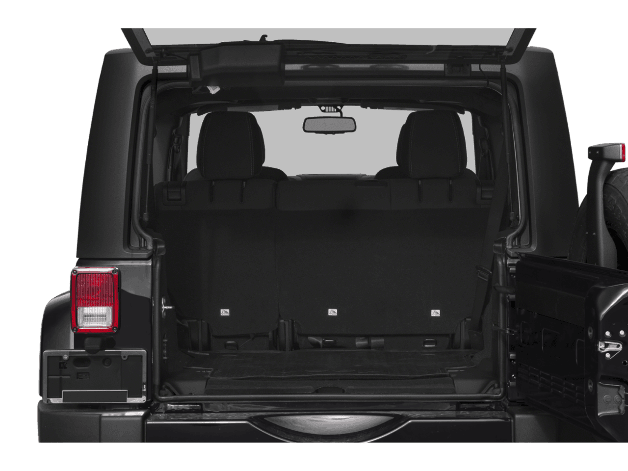2018 Jeep Wrangler JK Unlimited Altitude - Interior Trunk with Hatch Open Feature