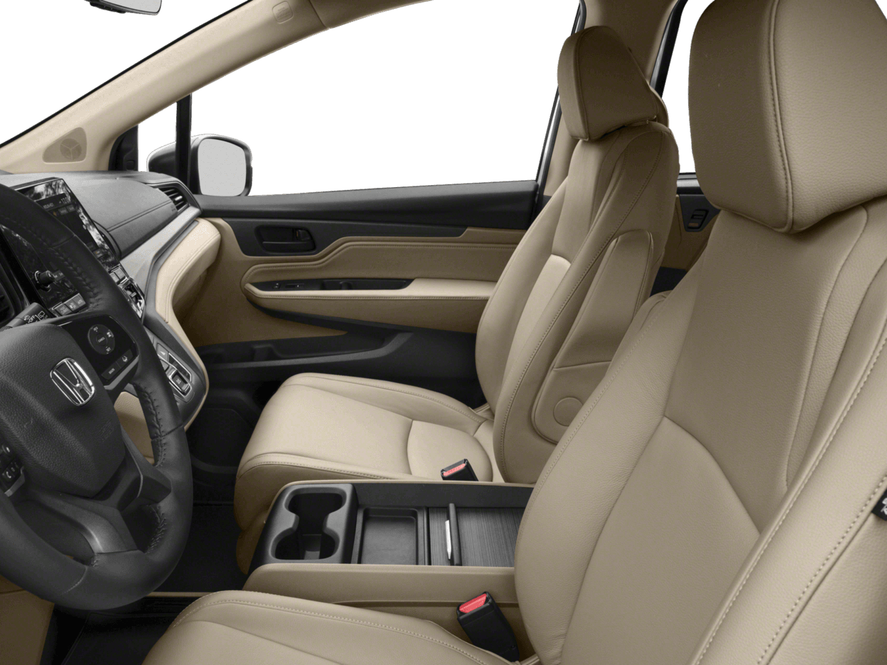 2018 Honda Odyssey Touring - Interior Driver's Side with Door Open, Front Seat Feature