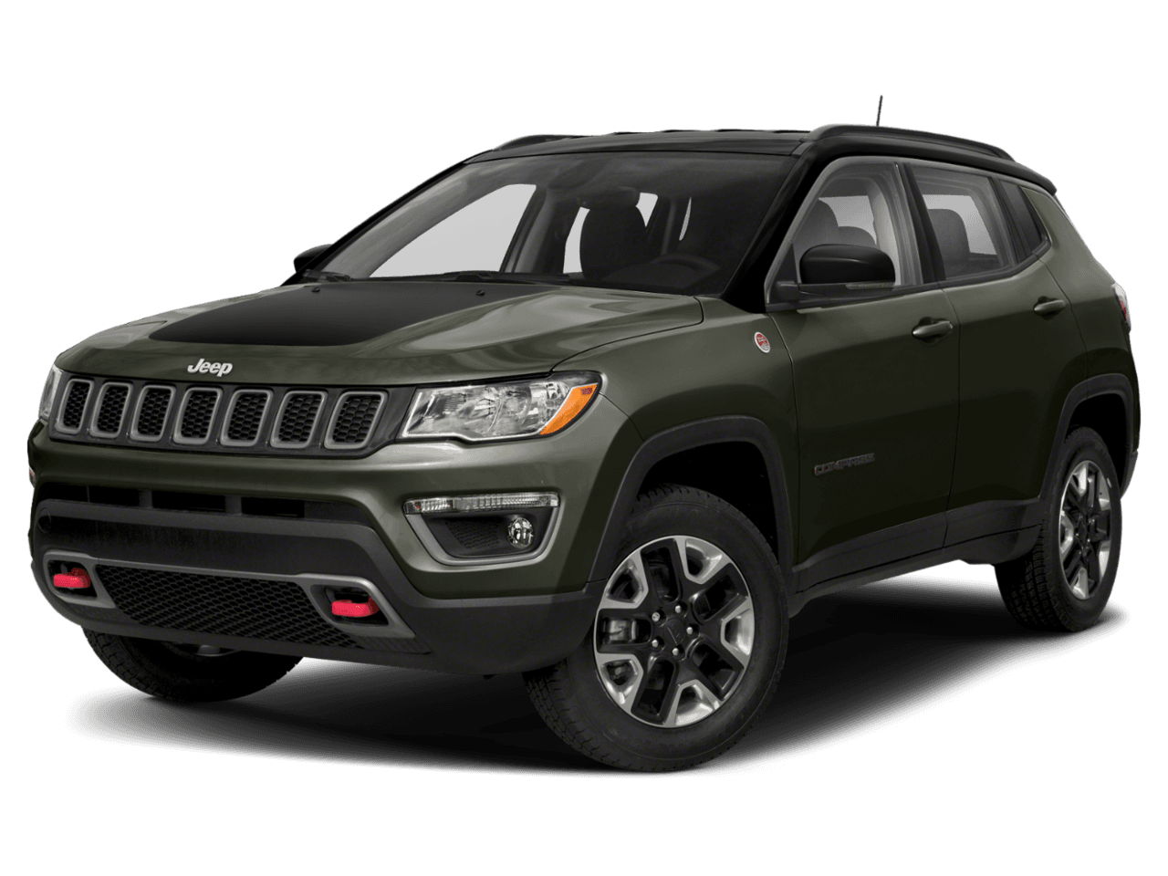 2018 Jeep Compass Trailhawk - Front 3/4, facing to the left