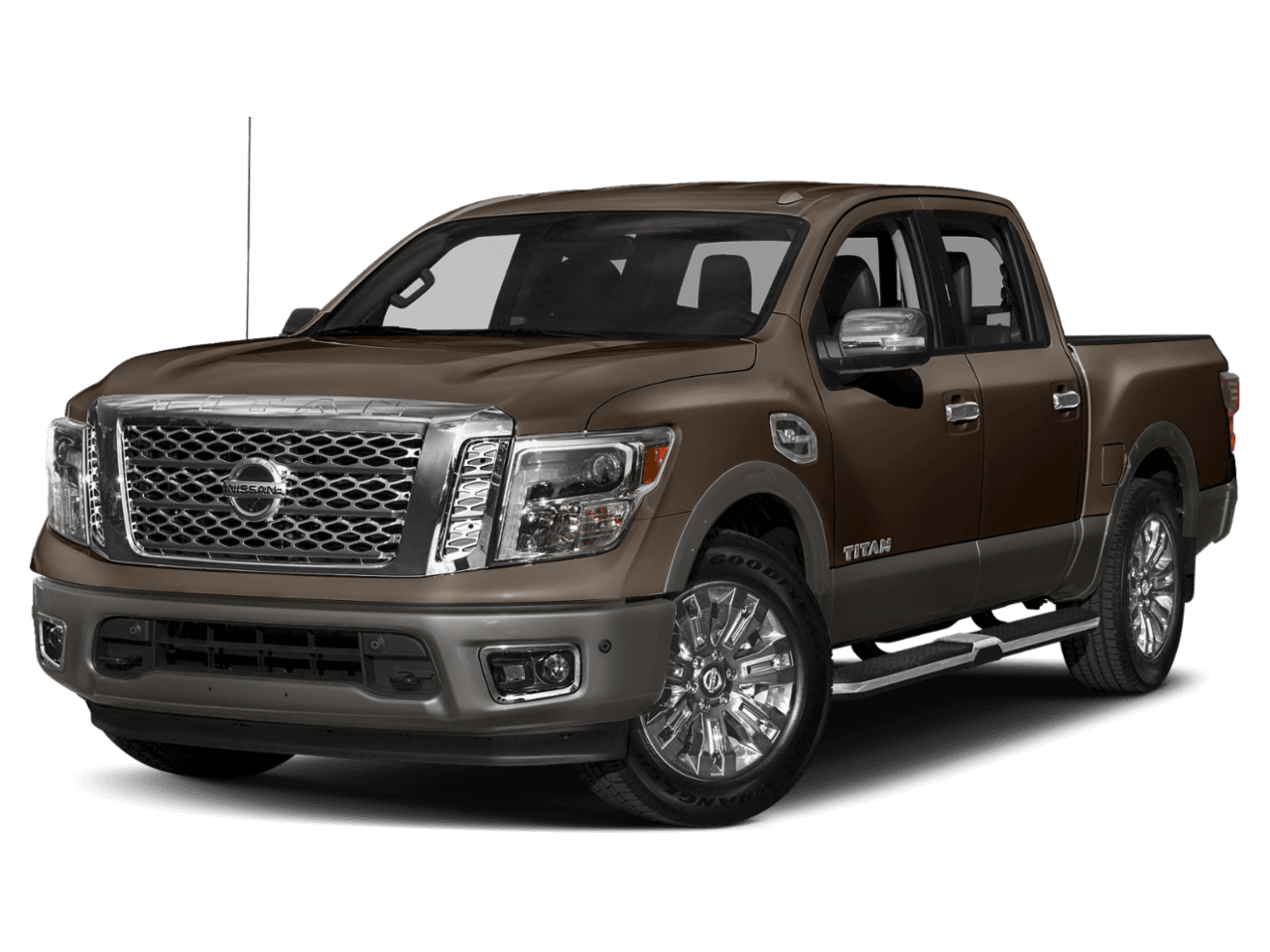 2018 Nissan Titan Platinum Reserve - Front 3/4, facing to the left