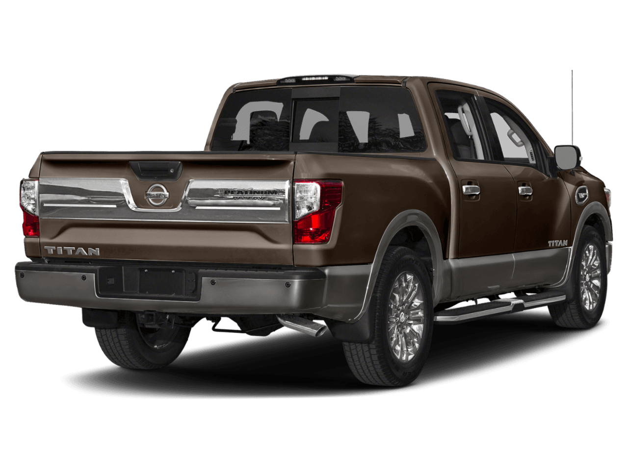 2018 Nissan Titan Platinum Reserve - Rear 3/4, facing to the right