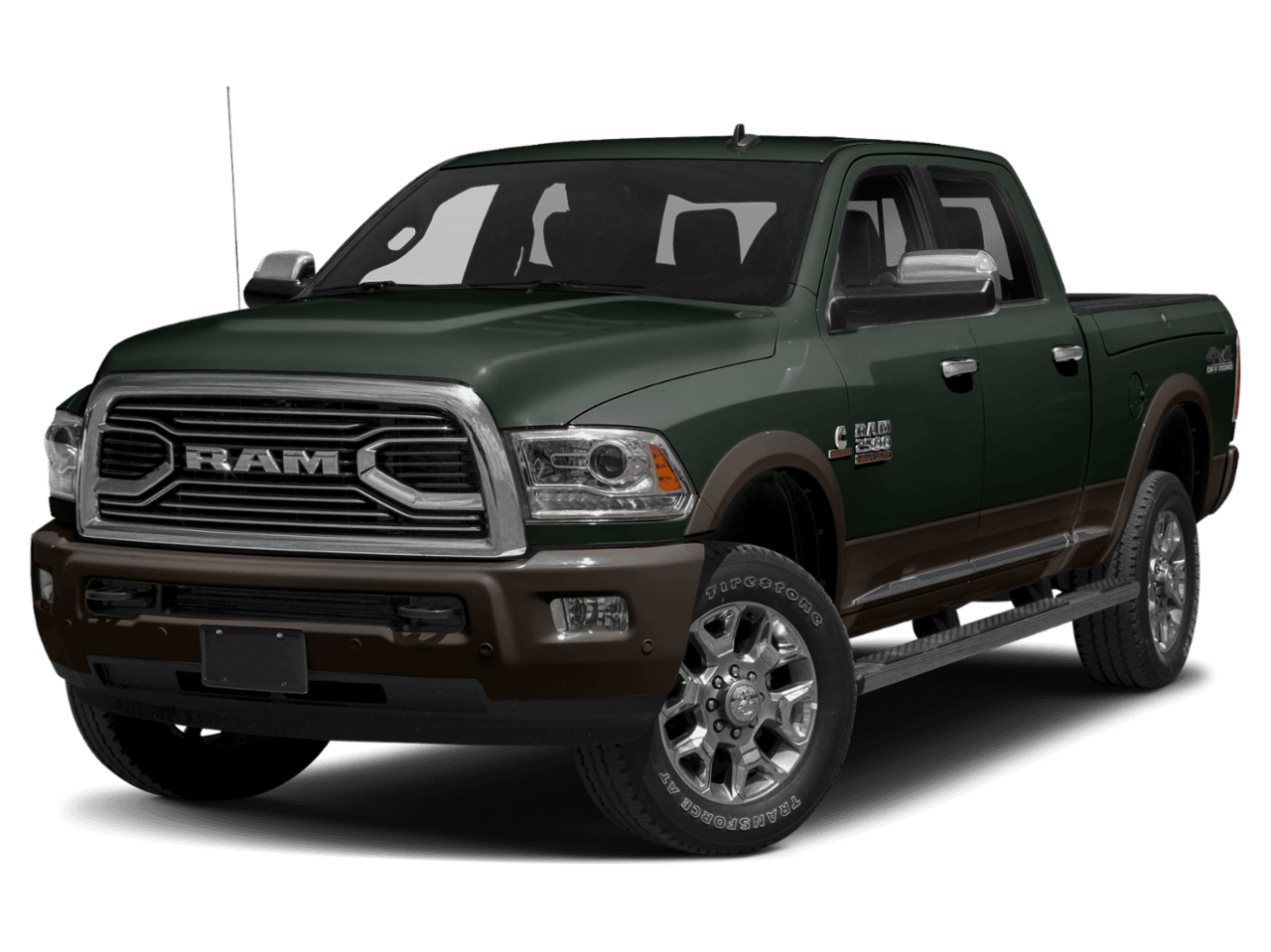 2018 Ram 2500 Laramie Longhorn - Front 3/4, facing to the left