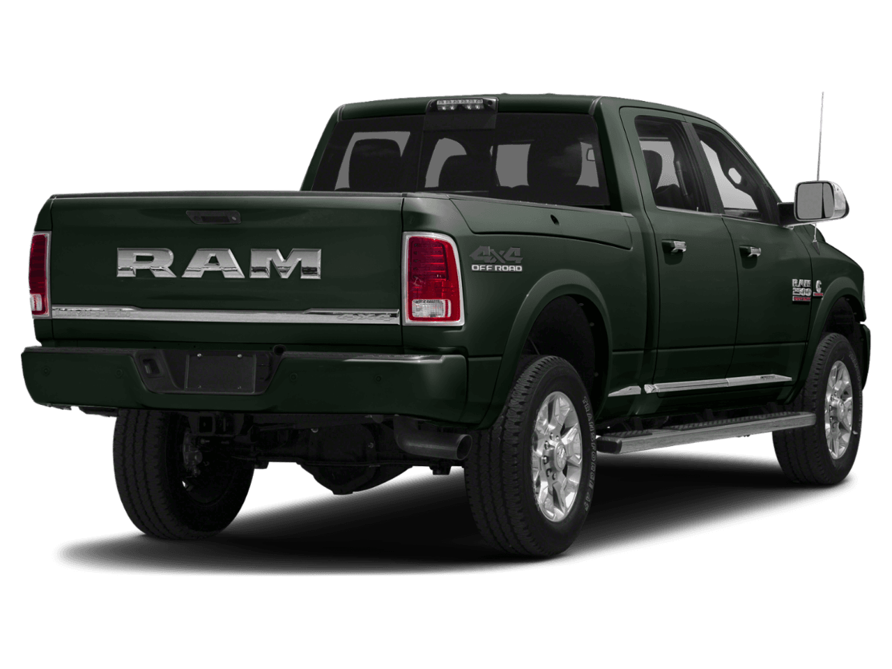 2018 Ram 2500 Laramie Longhorn - Rear 3/4, facing to the right