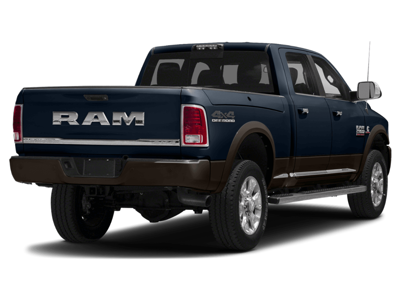 2018 Ram 2500 Laramie Longhorn - Rear 3/4, facing to the right