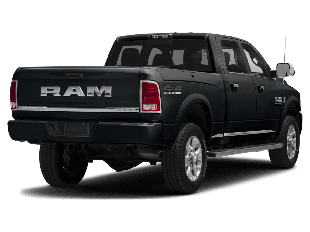 2018 Ram 2500 Laramie Longhorn - Rear 3/4, facing to the right