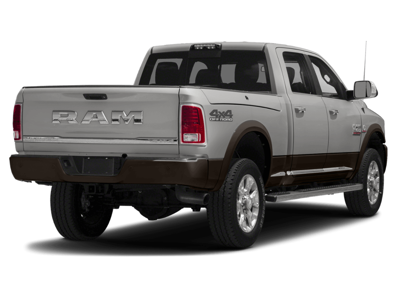 2018 Ram 2500 Laramie Longhorn - Rear 3/4, facing to the right