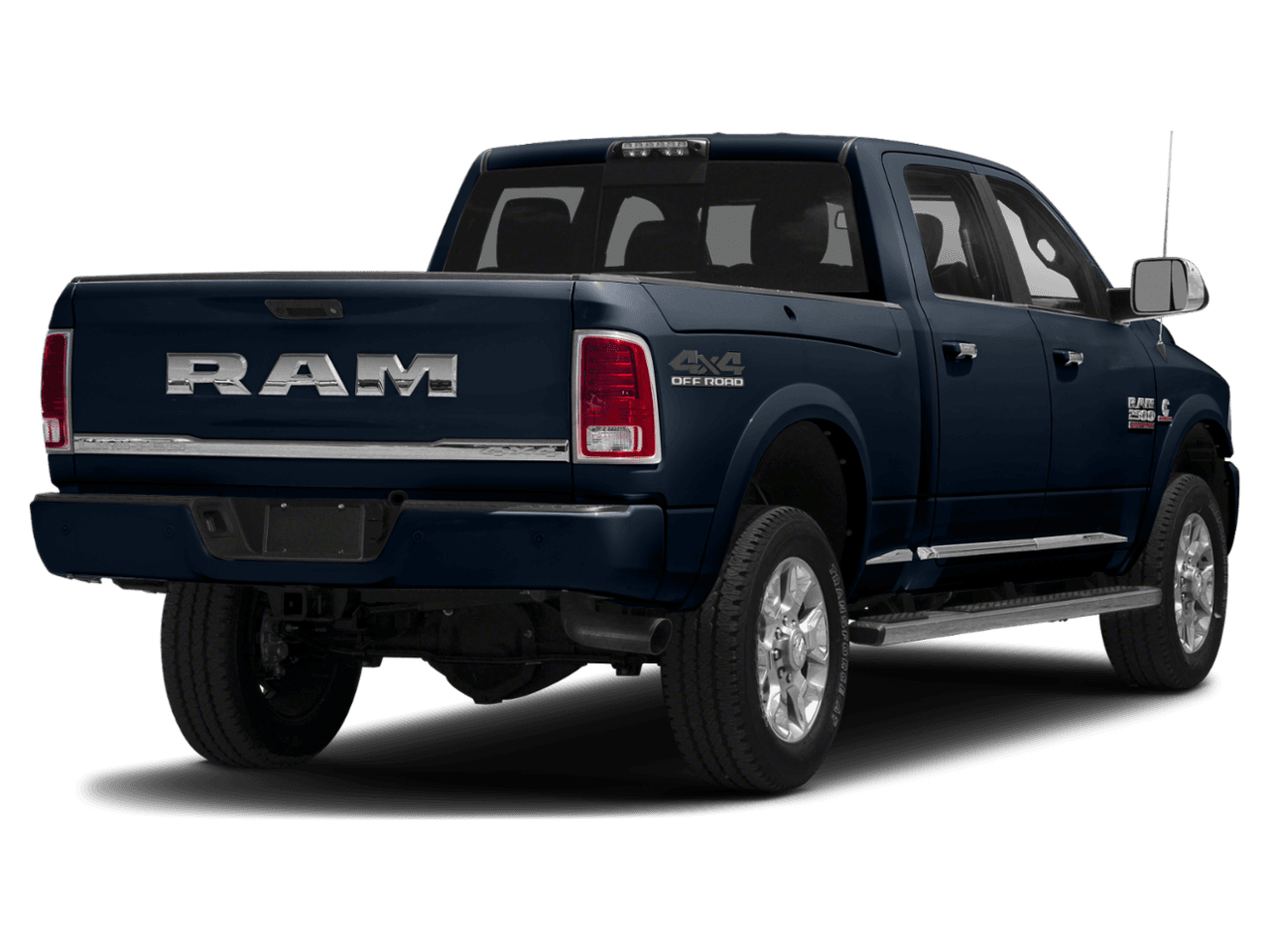 2018 Ram 2500 Laramie Longhorn - Rear 3/4, facing to the right