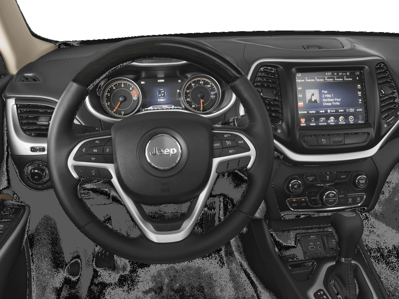 2018 Jeep Cherokee Overland - Interior Drivers Dash
