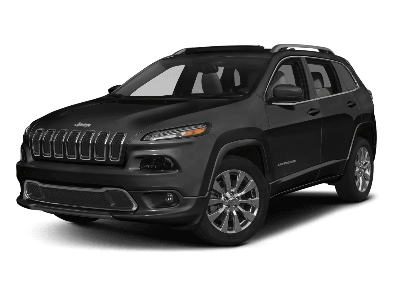 2018 Jeep Cherokee Overland - Front 3/4, facing to the left