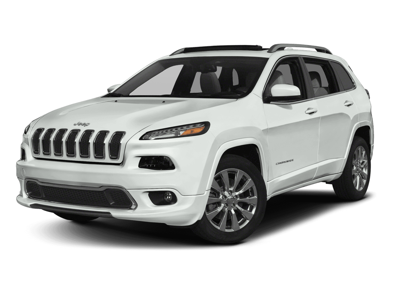 2018 Jeep Cherokee Overland - Front 3/4, facing to the left