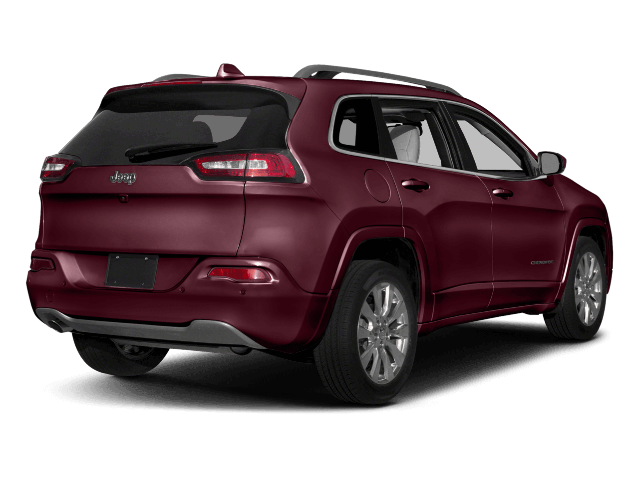 2018 Jeep Cherokee Overland - Rear 3/4, facing to the right