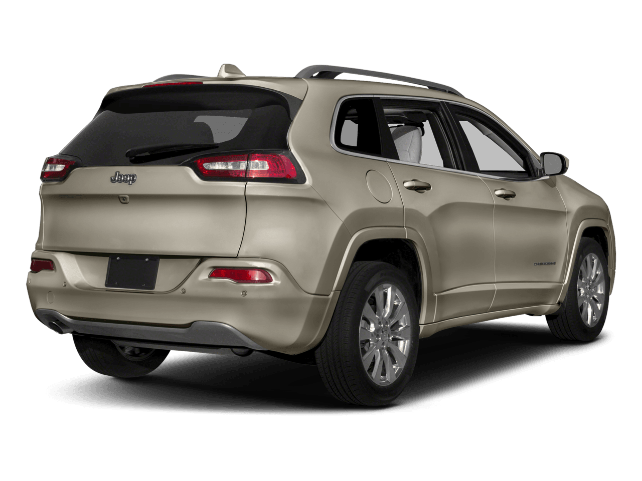 2018 Jeep Cherokee Overland - Rear 3/4, facing to the right