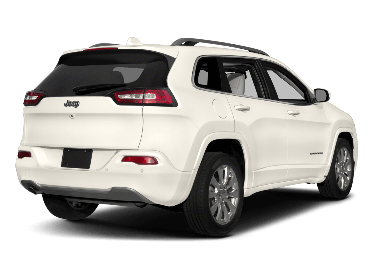 2018 Jeep Cherokee Overland - Rear 3/4, facing to the right