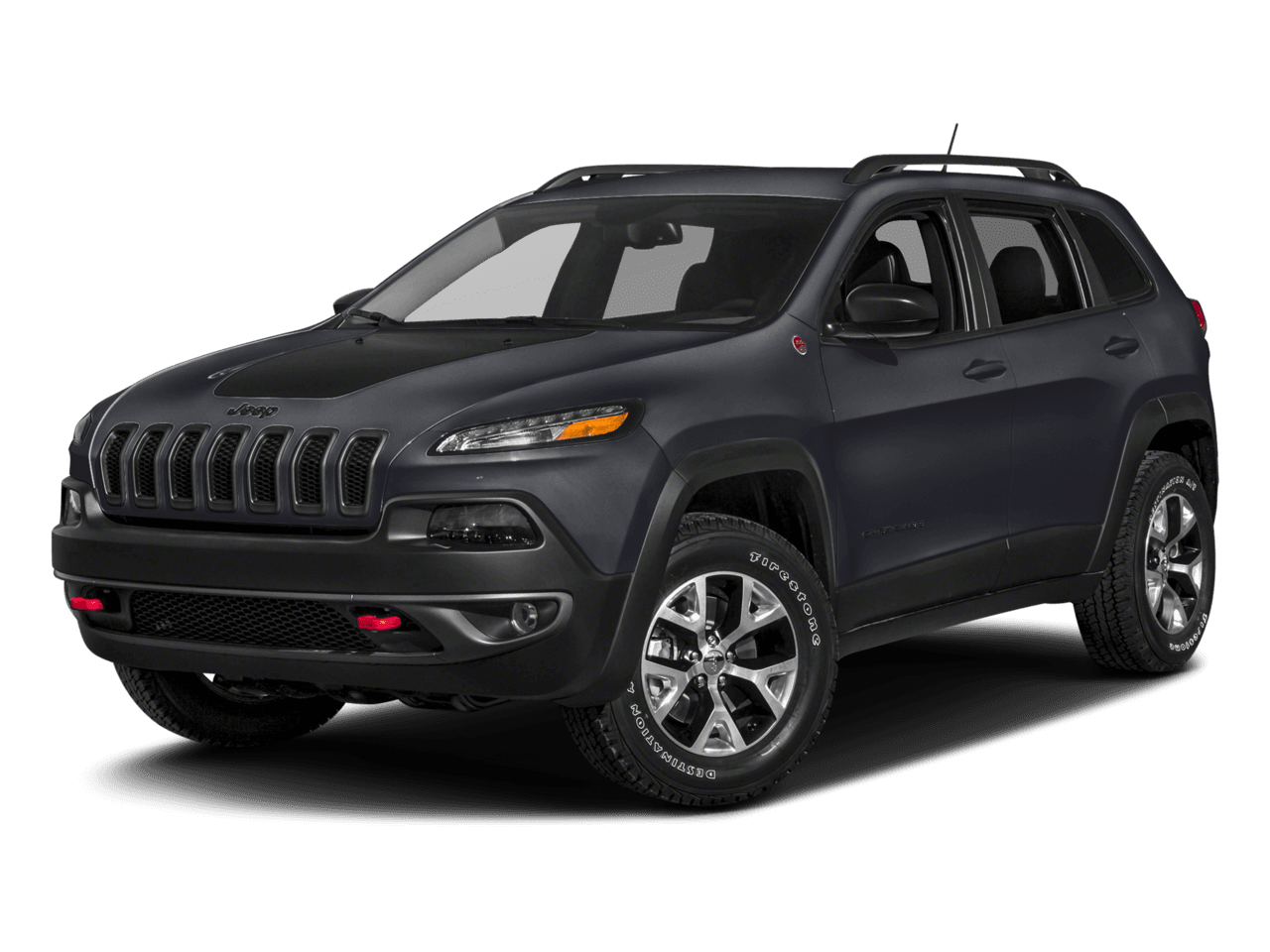 2018 Jeep Cherokee Trailhawk - Front 3/4, facing to the left