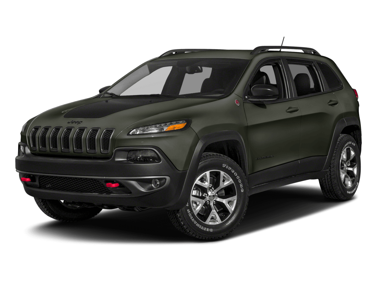 2018 Jeep Cherokee Trailhawk - Front 3/4, facing to the left