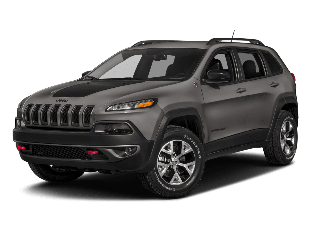 2018 Jeep Cherokee Trailhawk - Front 3/4, facing to the left