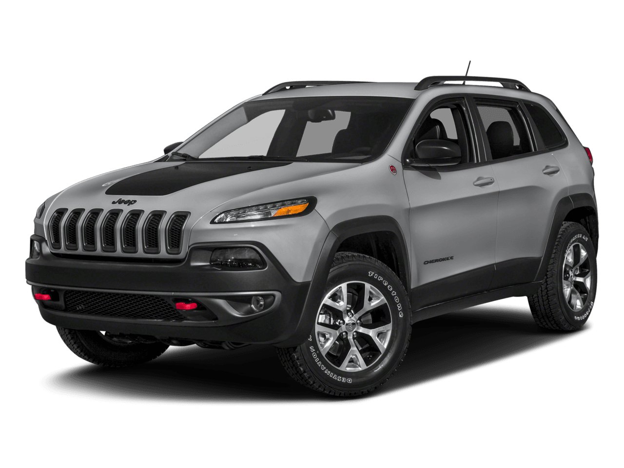 2018 Jeep Cherokee Trailhawk - Front 3/4, facing to the left
