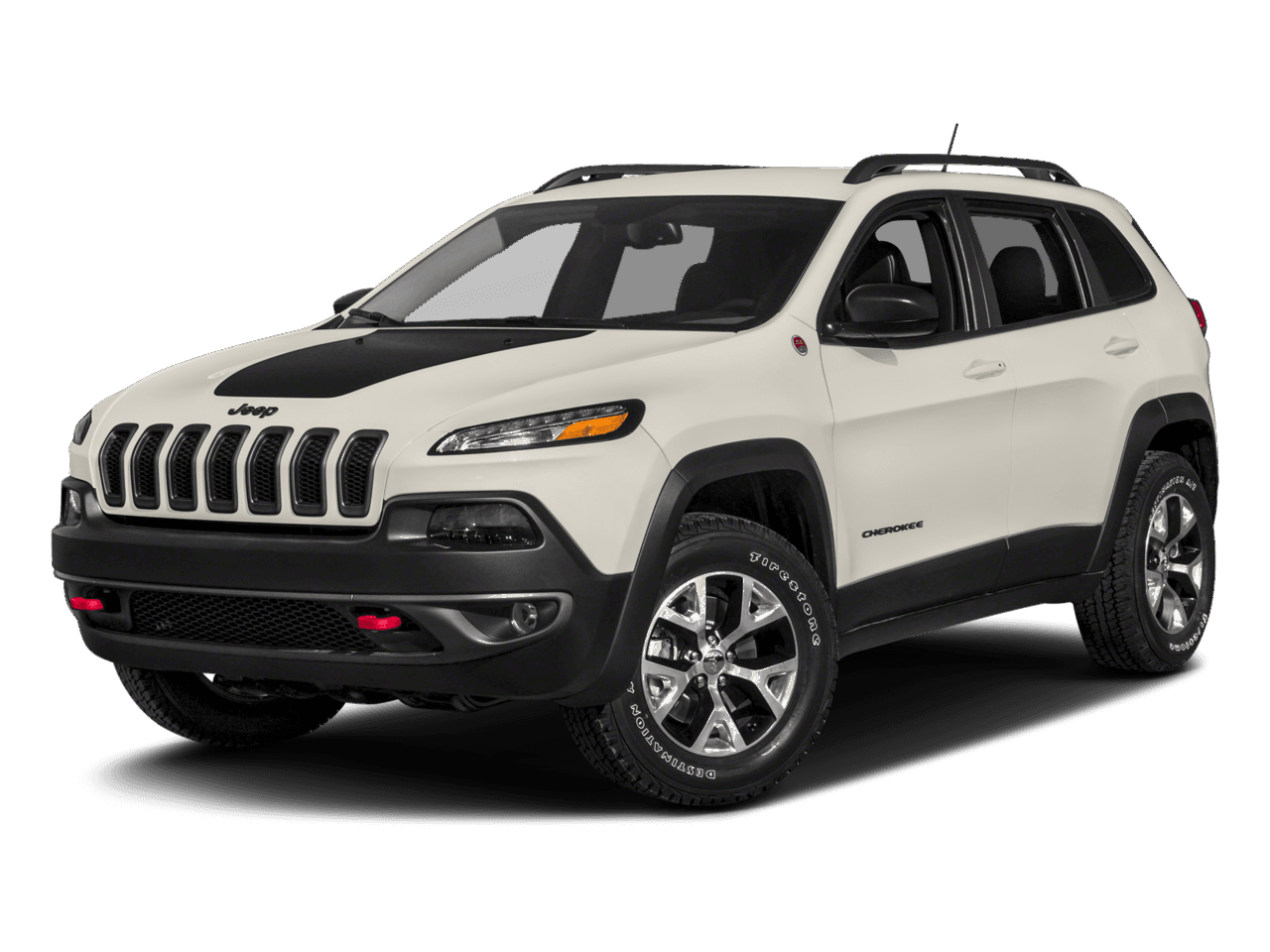 2018 Jeep Cherokee Trailhawk - Front 3/4, facing to the left