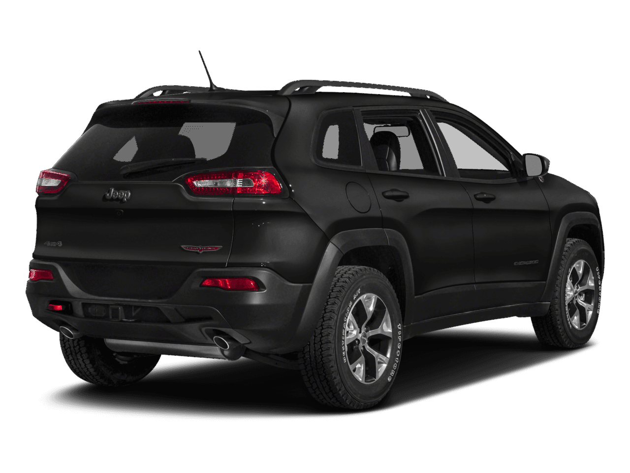 2018 Jeep Cherokee Trailhawk - Rear 3/4, facing to the right