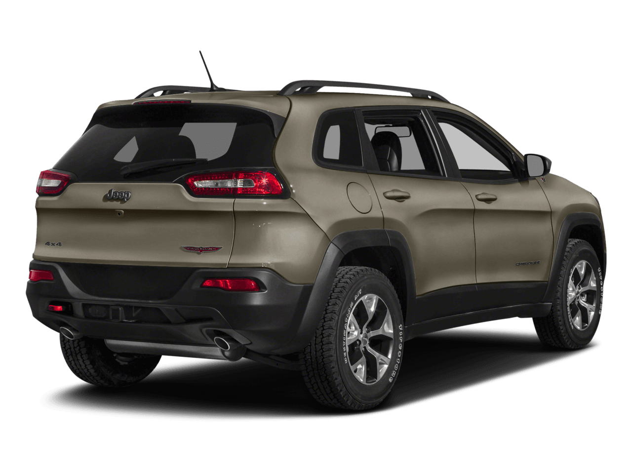2018 Jeep Cherokee Trailhawk - Rear 3/4, facing to the right
