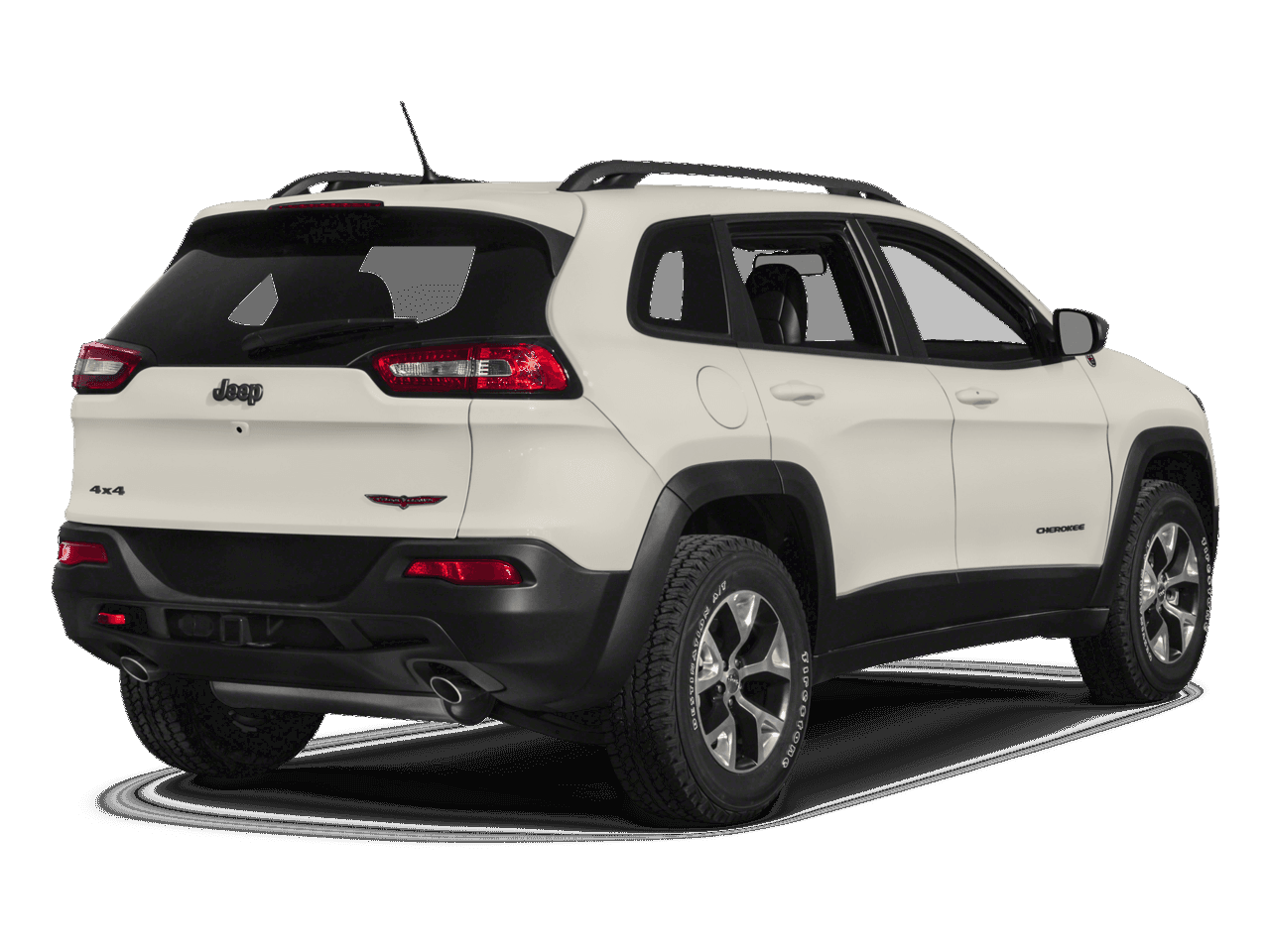 2018 Jeep Cherokee Trailhawk - Rear 3/4, facing to the right