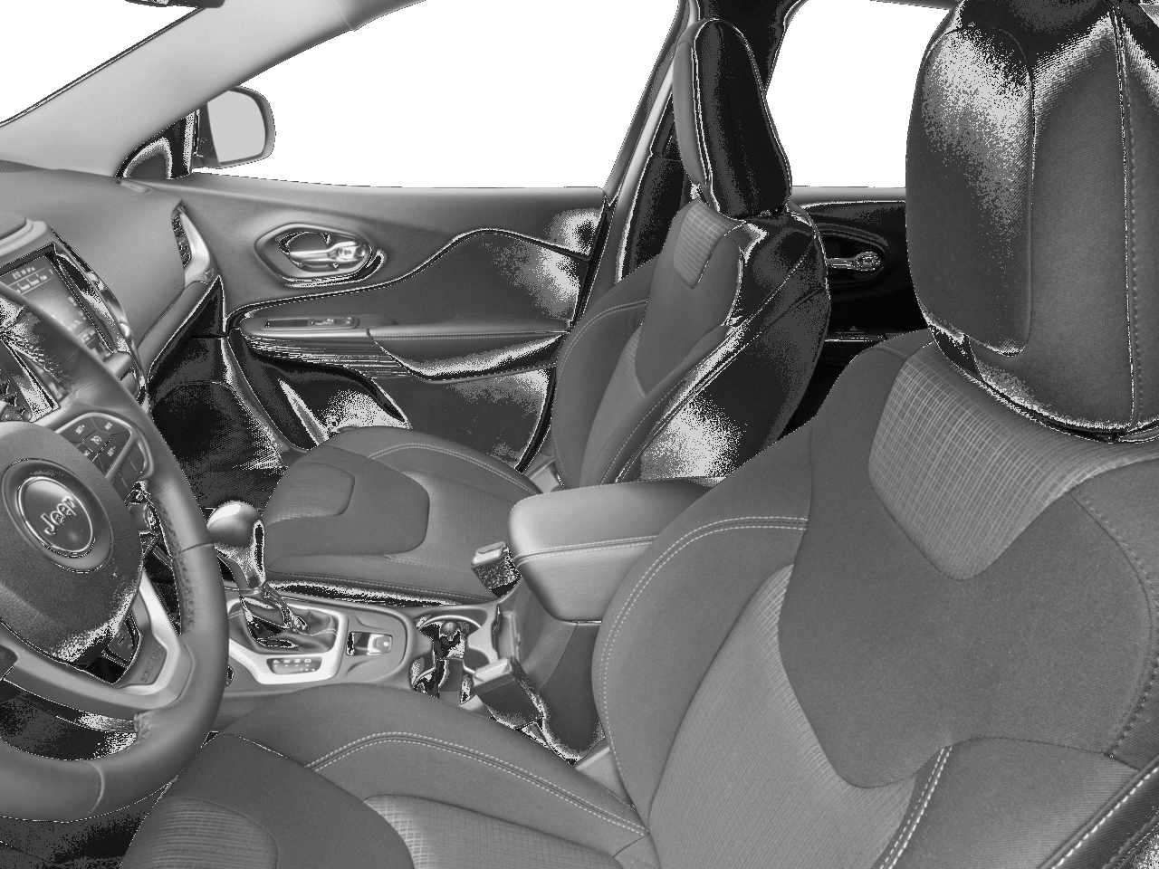 2018 Jeep Cherokee Latitude Plus - Interior Driver's Side with Door Open, Front Seat Feature