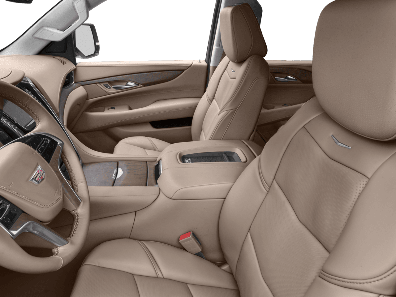 2018 Cadillac Escalade Platinum - Interior Driver's Side with Door Open, Front Seat Feature