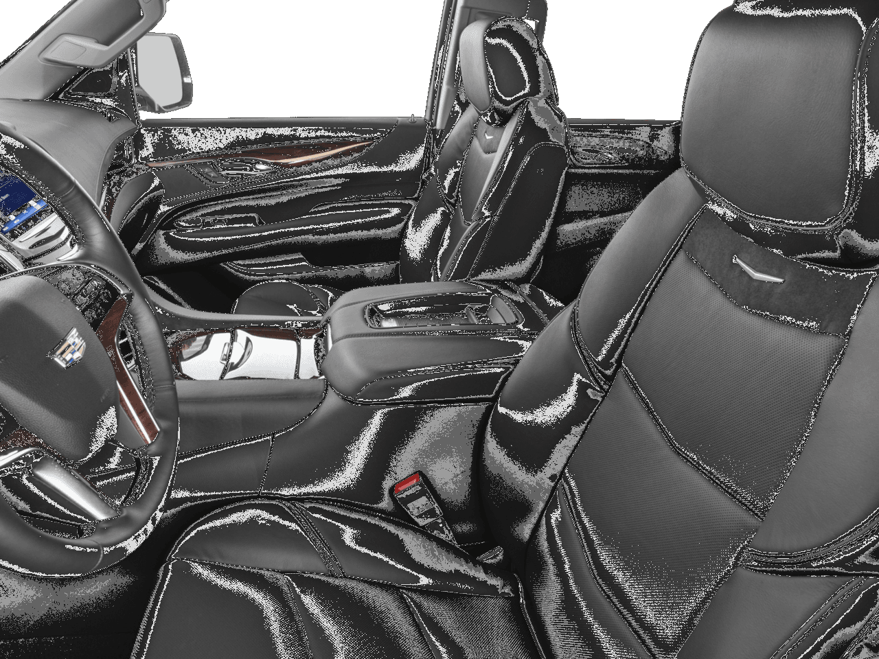 2018 Cadillac Escalade Luxury - Interior Driver's Side with Door Open, Front Seat Feature